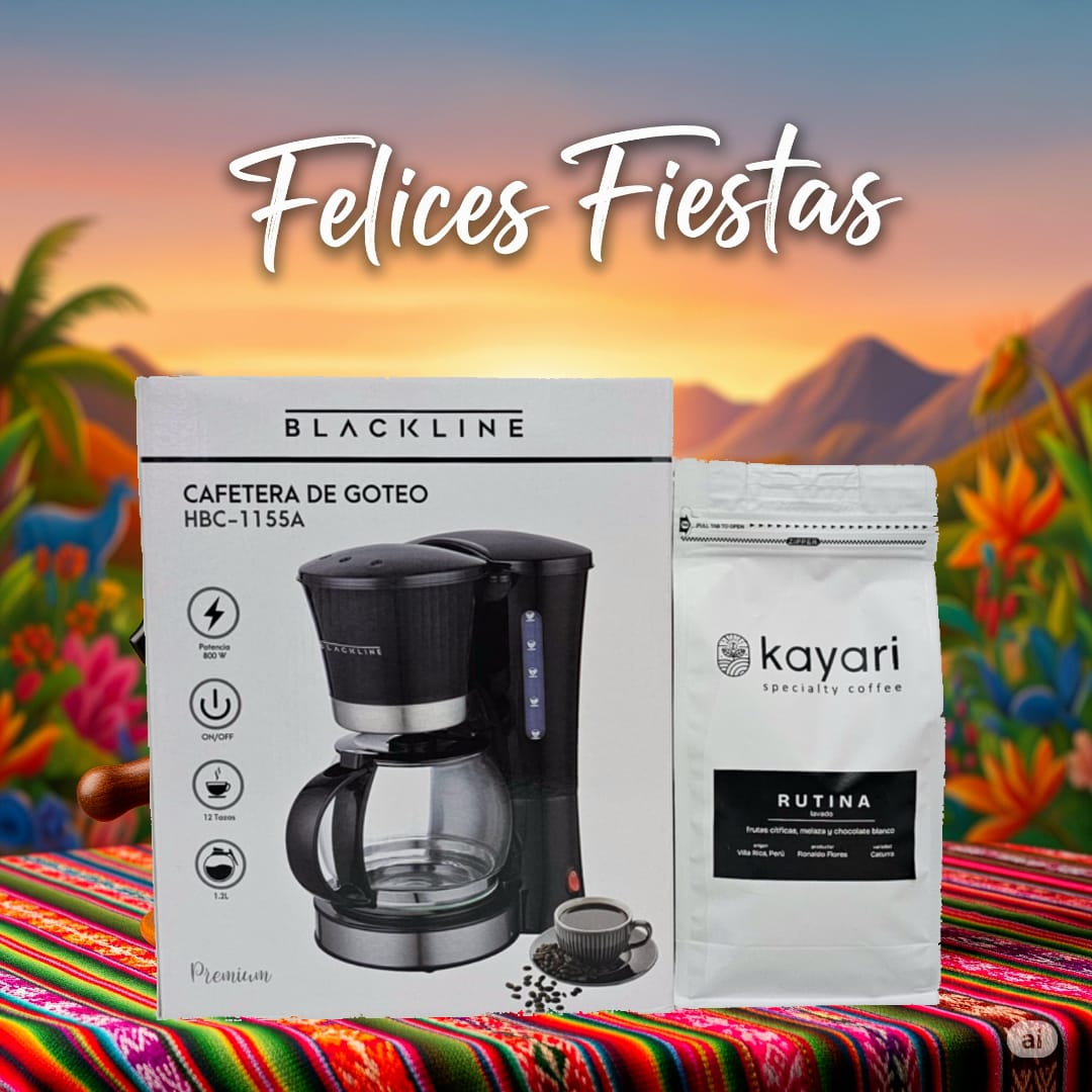 Pack de la Patria - Cafetera Electrica y 500gr de Café Rutina